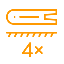 Führungsschiene + 4 x Kette