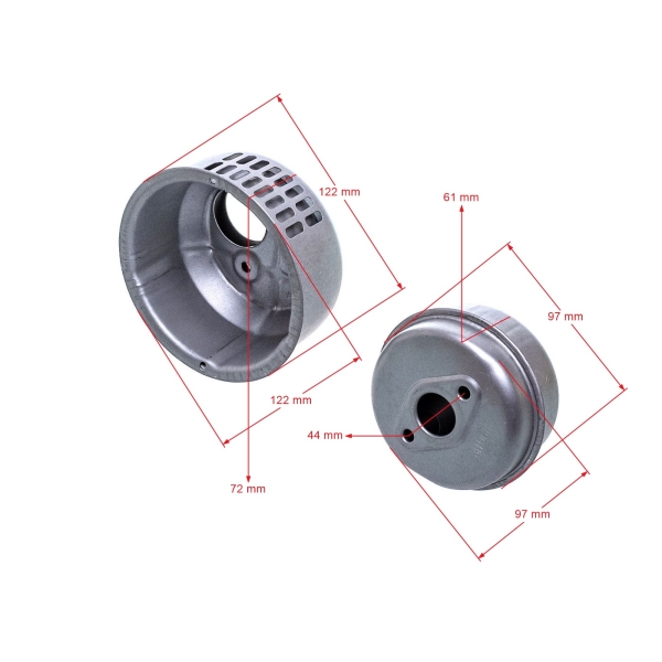 Auspuff für Zongshen XP140 Motor (OEM 100006826)