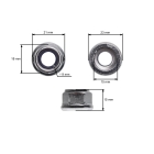 Bundsichermutter für Freischneider Stihl FS160 FS180 FS220 FS220K FS280 FS280K FS290 FS300 FS350 FS380 FS310 FS400 FS450 FS480 (OEM 41196427600)