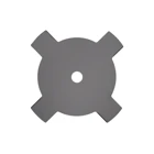 Dickichtmesser 4 Zähne Größe 255 mm x 25,4 mm x mm für Motorsensen und Motortrimmer