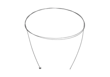 Edelstahl-Universalkabel Größe 2500 mm Typ großes T