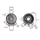 Elektromagnetische Kupplung für Gartentraktoren AlkoT13 T15 T17 Castelgarden TC92 TC102 (OEM 464115 514876 118399061/0)