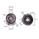 Elektromagnetische Kupplung für Gartentraktoren MTD 1440 1641 2182 LTX1042 CubCadet LT1040 LT1045 Originalteil Warner (OEM 717-04163A 917-04163A 5217-32)