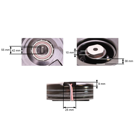 Elektromagnetische Kupplung für Gartentraktoren MTD 1440 1641 2182 LTX1042 CubCadet LT1040 LT1045 Originalteil Warner (OEM 717-04163A 917-04163A 5217-32)