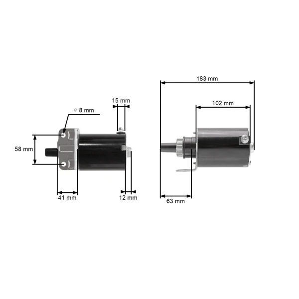 Elektrostarter für Briggs & Stratton Motoren 16,0 PS 18,0 PS Cub Cadet GT2521 LT2180 John Deere M143512 (OEM 691564 808106 693469)
