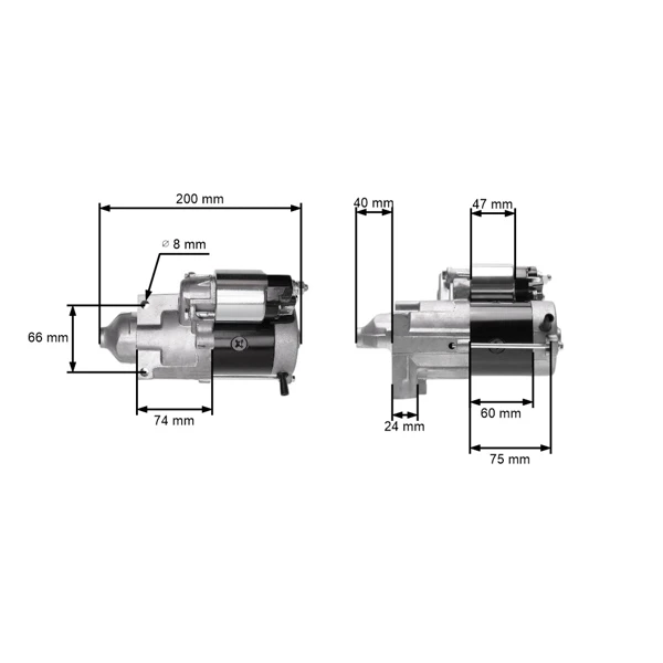 Elektrostarter für Zongshen XP680 GB680 Motoren (OEM 100009806)