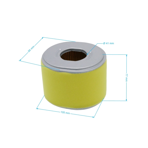 Everest Luftfilter 102 mm x 89 mm x 77 mm für Honda GX240 GX270 Motoren Leistung 8,0 PS - 9,0 PS (OEM 17210ZE2822 17210-ZE2-505 17210-ZE2-822 17210-ZE2-515)