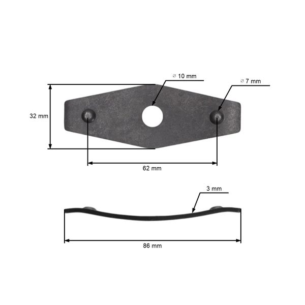 Flexibler scheibe Messerhalter für Rasenmäher MTD Gutbrod Yardman Bolens Craftsman Ryobi (OEM 736-0524 736-0524A 736-0524B)