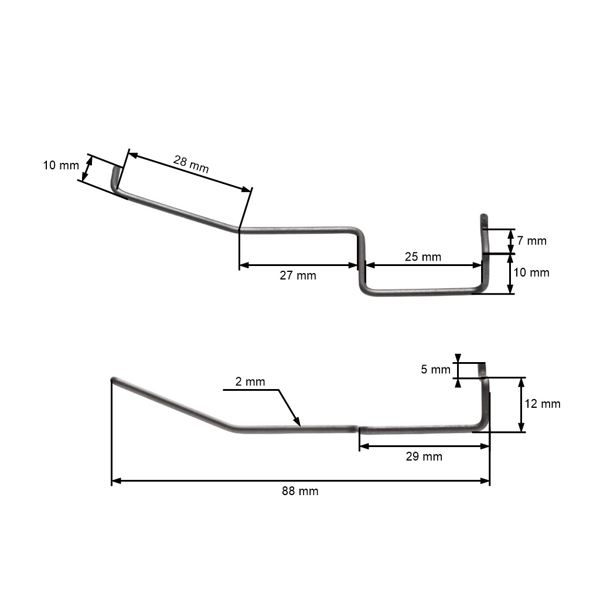 Gasgestänge für chinesische Motorsägen und Hobbysägen Modell 4500 5200 5800