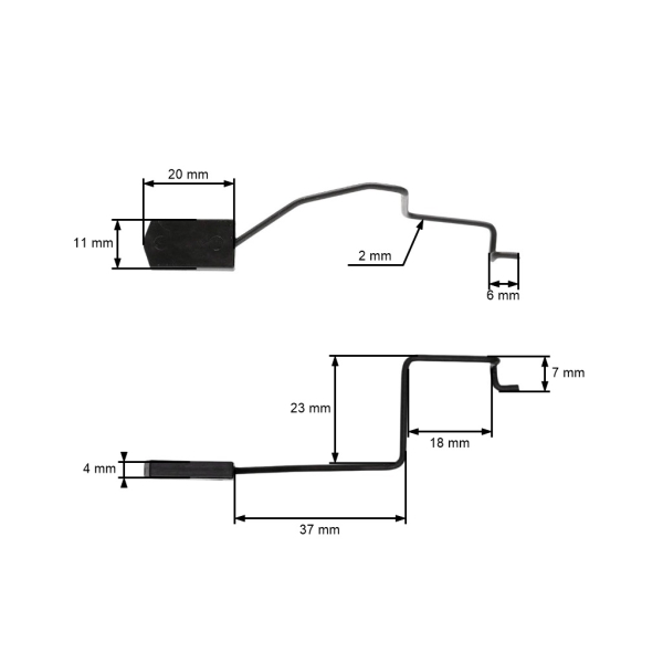 Gasgestänge für Kettensägen Husqvarna 51 55 55 Rancher (OEM 501778002)