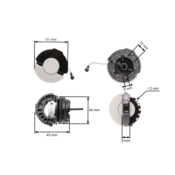 Großer Tankdeckel für Stihl Motorsägen und Freischneider MS181 MS210 MS251 MS260 MS280 MS360 MS361 MS380 MS391 MS440 MS441 MS880 FS240RC FS460C BG65 BG85 (OEM 00003500533)