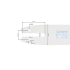 HS PARTS Führungsschiene 10" (25 cm) 1/4" .043" (1,1 mm) für Stihl 017 018 MS170 MS180 MS150 MS150T MS151T MS193T MS194T MSA60 MSA70 MSA120 MSA160 MSA200 HT100 HT101 HT130 HT131 HT56 HTE60