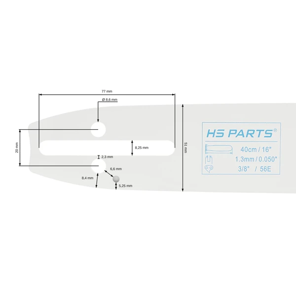 HS PARTS Führungsschiene 10