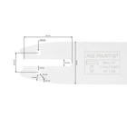 HS PARTS Führungsschiene 14" (35 cm) 1/4" .043" (1,1 mm) für Stihl 017 018 MS170 MS180 MS150 MS150T MS151T MS193T MS194T MSA60 MSA70 MSA120 MSA160 MSA200 HT100 HT101 HT130 HT131 HT56 HTE60