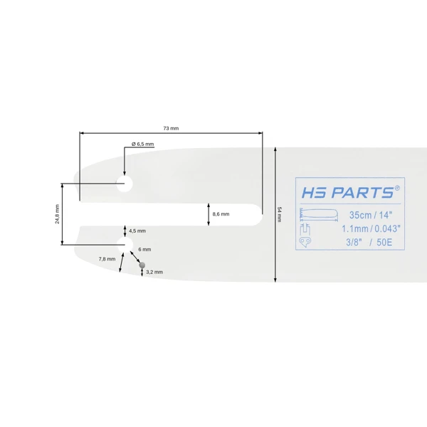 HS PARTS Führungsschiene 14