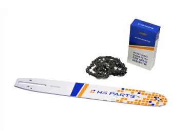 HS PARTS Führungsschiene 14" (35 cm) 3/8" .050" (1,3 mm) + Sägekette 52 Glieder, Vierkantzahn für Husqvarna 36 41 136 137 141 236 240 T435 335XPT 333 334 Jonsered 2035 2115 2117 2138 CS2234 CS2236T Solo 614 630 633 636