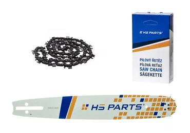 HS PARTS Führungsschiene 15" (38 cm) 3/8" .058" (1,5 mm) + Sägeketten zum Längsschneiden 56 Glieder für Husqvarna 51 55 246 254 262 345 356 357 359 455 460 555 560 Jonsered 2054 CS2260 Dolmar 111 112 115 PS540 Solo 613 614 650