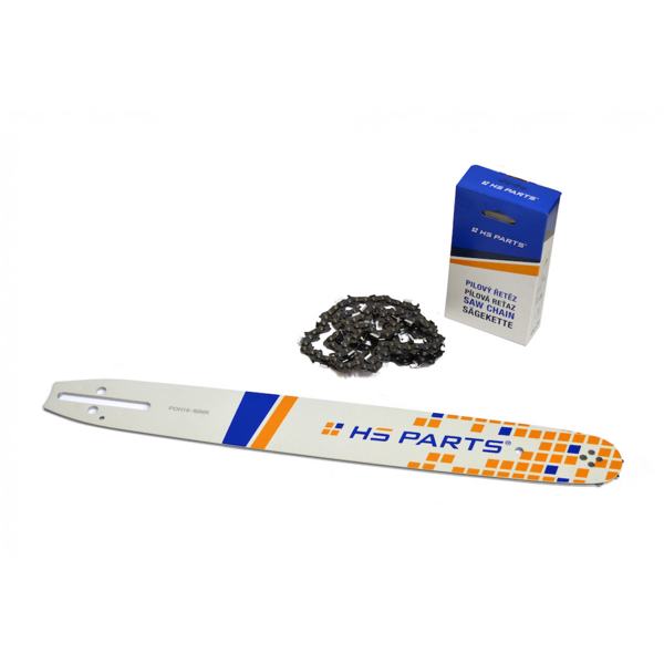 HS PARTS Führungsschiene 16" (40 cm) + 2 x Sägekette 3/8" .050" (1,3 mm) 56 Glieder Vierkantzahn + Ringkettenrad Husqvarna 136 142 236 Jonsered 2035 2040 CS2137 CS2234 Partner 350 351 370 390 McCulloch CS380 Mac20X Poulan 2250 2375