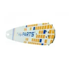 HS PARTS Führungsschiene 16" (40 cm) 3/8" .050" (1,3 mm) + 2 x Sägekette 60 Glieder Vierkantzahn für Husqvarna 246 254 262 345 357 455 460 555 560 Jonsered 2054 CS2260 Dolmar 111 112 115 PS540 Solo 613 614 650 Oleomac 162 956 962