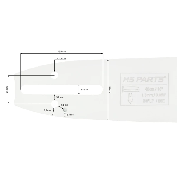 HS PARTS Führungsschiene 16