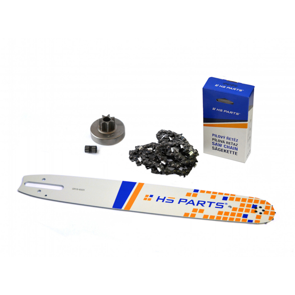 HS PARTS Führungsschiene 16" (40 cm) 3/8" .063" (1,6 mm) + Sägekette 60 Glieder Vierkantzahn + Ringkettenrad Stihl MS380 038