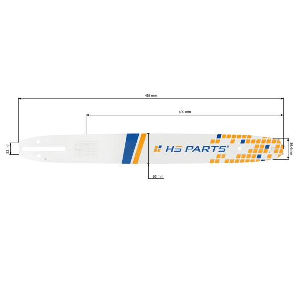 HS PARTS Führungsschiene 16" (40 cm) .325" .043" (1,1 mm) für Husqvarna 330i 525i XP T535i XP 340i 540i T540i XP