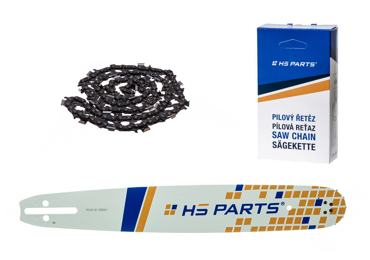 HS PARTS Führungsschiene 16" (40 cm) .325" .058" (1,5 mm) + Sägekette 66 Glieder Vierkantzahn für Husqvarna 36 55 136 154 257 262 346 357 435 445 460 Jonsered 2054 2152 2155 Dolmar 109 111 112 116 Solo 639 651 665