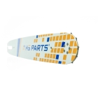 HS PARTS Führungsschiene 16" (40cm) 3/8" .063" (1,6mm) + 2 x Sägekette 60 Glieder Vierkantzahn + Ringkettenrad Stihl MS360