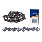 HS PARTS Führungsschiene 18" (45 cm) 3/8" .058" (1,5 mm) + 2 x Sägekette 68 Glieder Rundzahn für die Herstellung von Platten passend Husqvarna 266 268 362 365 371 372XP 395 576XP