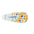HS PARTS Führungsschiene 18" (45 cm) 3/8" .058" (1,5 mm) + 2 x Sägekette 68 Glieder Rundzahn für die Herstellung von Platten passend Husqvarna 51 55 346XP 353 357 359 455 460 560XP