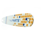 HS PARTS Führungsschiene 18" (45 cm) 3/8" .063" (1,6 mm) + 2 x Sägekette 66 Glieder Vierkantzahn für pro Stihl MS360 MS361 MS362 MS440 MS441 MS660 MS661