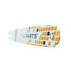 HS PARTS Führungsschiene 18" (45cm) 3/8" .058" (1,5 mm) + 2 x Sägekette 68 Glieder Vierkantzahn + Ringkettenrad Husqvarna 362 365 371 372XP 365 X-TORQ Jonsered 2163 CS2165