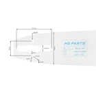 HS PARTS Führungsschiene 20" (50 cm) .325" .063" (1,6 mm) für Stihl 024 026 028 029 030 031 032 039 MS240 MS260 MS261 MS270 MS271 MS280 MS290 MS291 MS310 MS390