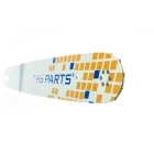 HS PARTS Führungsschiene 20" (50cm) 3/8" .063" (1,6mm) + Sägekette 72 Glieder Vierkantzahn + Ringkettenrad Stihl 064 066 MS660