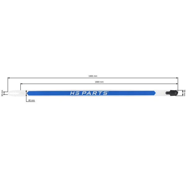 HS PARTS Führungsschiene 76" (190 cm) .404" .063" (1,6 mm) 201 DL für Stihl 050 051 070 075 076 084 088 090 MS880 MS881