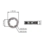 HS PARTS Kettenrad 3/8" 7 Zähne für Kettensägen McCulloch 155 165M 3516 365 375 515 605 610 610 650 655 700 805 850 855 CP-60 CP-70 CP-80 PM-55 PM-60 SP-60 (OEM 215252)