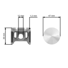 HS Parts Kompletter Kolben und Zylinder für Kettensägen Makita DPC6410 DPC6411 PC6412 PC6414 47mm (325-130-031)