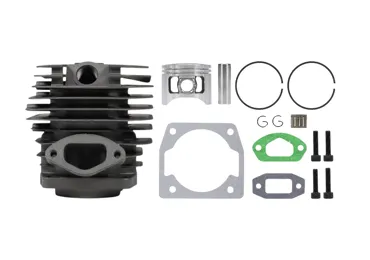 HS PARTS kompletter Zylinder mit 45,2 mm Kolben für chinesische Kettensägen und Hobbymarktsägen 58 cc