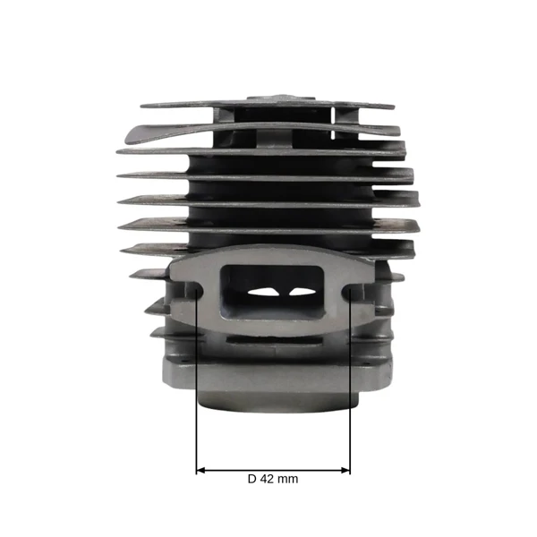 HS PARTS kompletter Zylinder mit 45,2 mm Kolben für chinesische Kettensägen und Hobbymarktsägen 58 cc