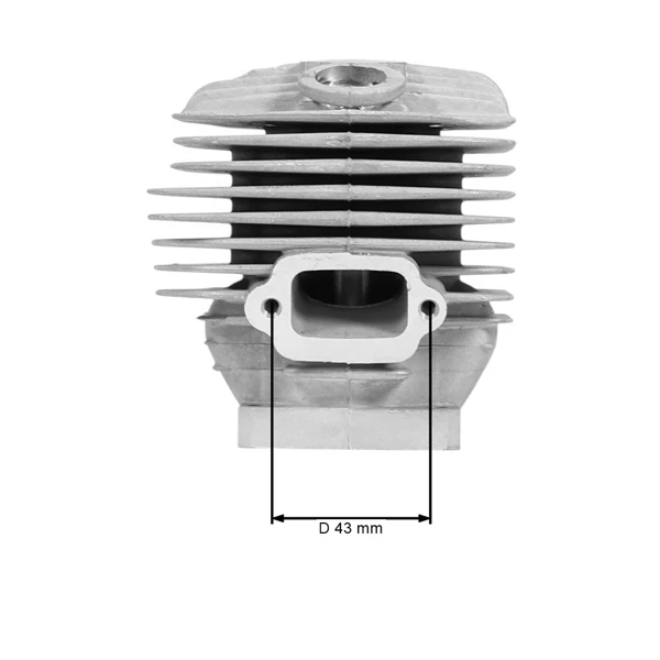 HS PARTS Kompletter Zylinder mit Kolben für Kettensägen Stihl 065 MS650 52 mm (OEM 11220201219)