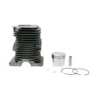 HS PARTS kompletter Zylinder mit Kolben für Stihl Kettensägen 017 018 MS170 MS180 Kolbenbolzen 8mm (OEM 11300201208)