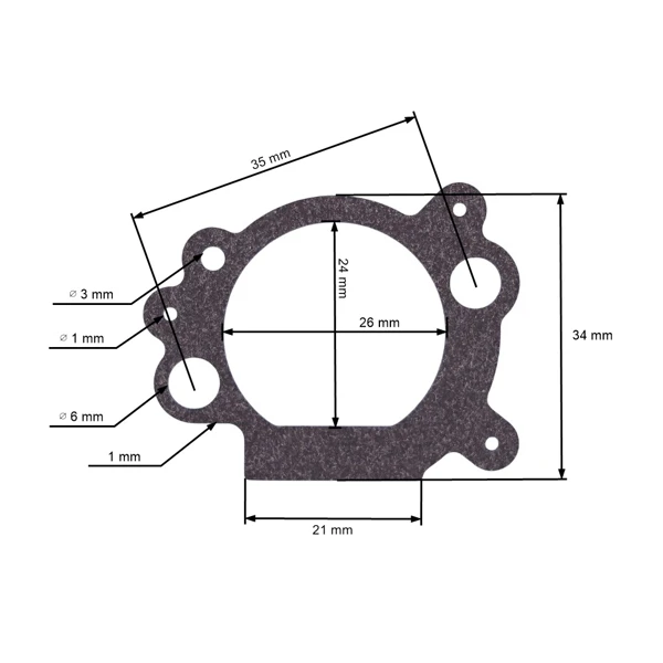 HS Parts Luftfilterdichtung für Briggs & Stratton Motoren (OEM 692667)