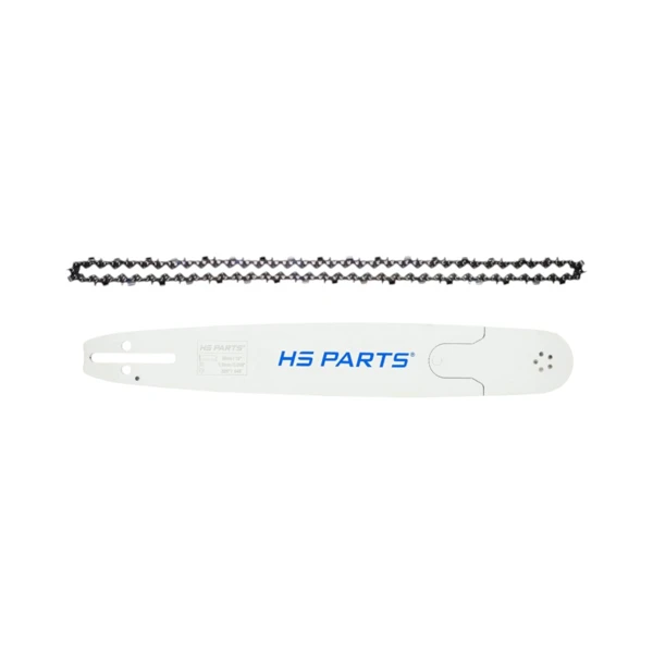 HS PARTS Professionelle Führungsschiene 15" (38 cm) .325" .058" (1,5 mm) + Sägekette 64 Glieder Vierkantzahn für Husqvarna 51 55 262 357 359 555 560 Jonsered CS2150 CS2152 CS2250 Dolmar PS460 PS510 Solo 632 634 Makita DCS430