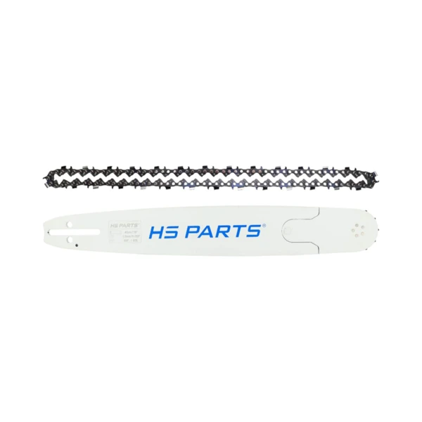 HS PARTS Professionelle Führungsschiene 16" (40 cm) 3/8" .058" (1,5 mm) + Sägekette 60 Glieder Vierkantzahn für Husqvarna 246 262 345 357 455 460 555 560 Jonsered 2054 CS2260 Dolmar 111 112 115 Solo 613 614 650 Oleomac 956 962