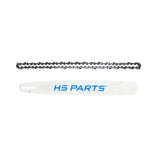 HS PARTS Professionelle Führungsschiene 18" (45 cm) 3/8" .058" (1,5 mm) + Sägekette 68 Glieder Vierkantzahn für Husqvarna 246 262 345 357 455 460 555 560 Jonsered 2054 CS2260 Dolmar 111 112 115 Solo 613 614 650 Oleomac 956 962