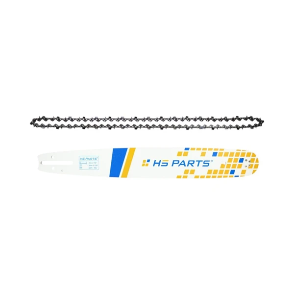 HS PARTS Professionelle Führungsschiene 18" (45 cm) .325" .050" (1,3 mm) + Sägekette 72 Glieder Vierkantzahn für Shindaiwa 360 366 490 577 Makita DCS4301 Jonsered 2138 2141 CS2141 Echo CS3600 CS400 CS4100 CS440 Ryobi PCN3840