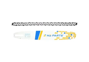 HS PARTS Professionelle Führungsschiene 18" (45 cm) .325" .050" (1,3 mm) + Sägekette 74 Glieder Vierkantzahn für Stihl 024 026 028 029 030 031 032 039 MS240 MS260 MS261 MS270 MS271 MS280 MS290 MS291 MS310 MS390
