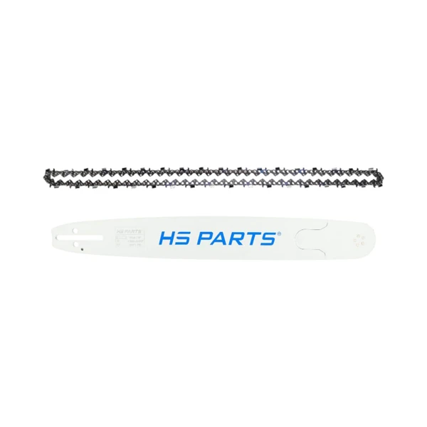 HS PARTS Professionelle Führungsschiene 18" (45 cm) .325" .058" (1,5 mm) + Sägekette 72 Glieder Vierkantzahn für Husqvarna 36 45 55 136 257 262 345 346 357 435 445 460 Jonsered 2054 2152 2155 CS2149W Dolmar 112 116 Oleomac 952 962