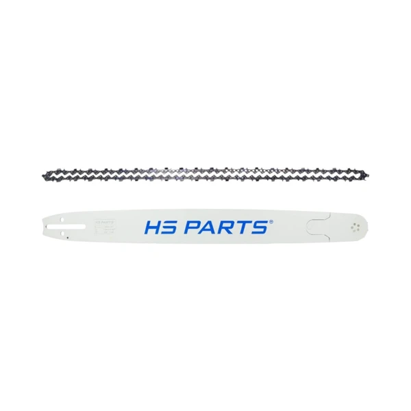 HS PARTS Professionelle Führungsschiene 24" (60 cm) 3/8" .058" (1,5 mm) + Sägekette 84 Glieder Vierkantzahn für Husqvarna 61 66 266 268 272 365 372XP 380 585 Solo 665 681 Jonsered 2077 2171 Dolmar PS6400 Makita DCS6400