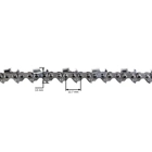 HS PARTS Sägekette 1/4" .050" (1,3 mm) 61 Glieder Rundzahn für Akku-Sägen